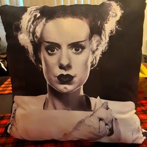 Bride of Frankenstein Throw Pillow